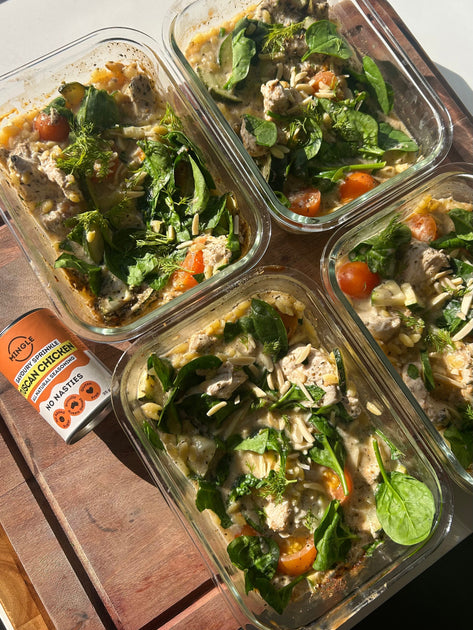Tuscan Chicken Orzo Meal Prep &ndash; Mingle