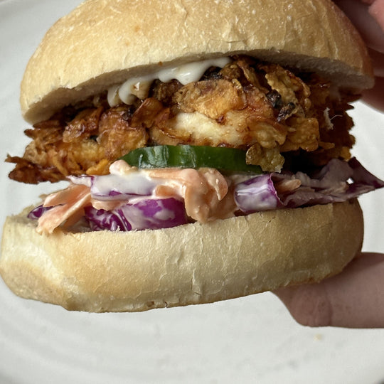 Mingle's Super Simple Swicy Korean BBQ Chicken Burger
