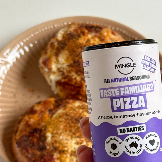 Wake Up with Mingle's Pizza Breakfast Bagels!