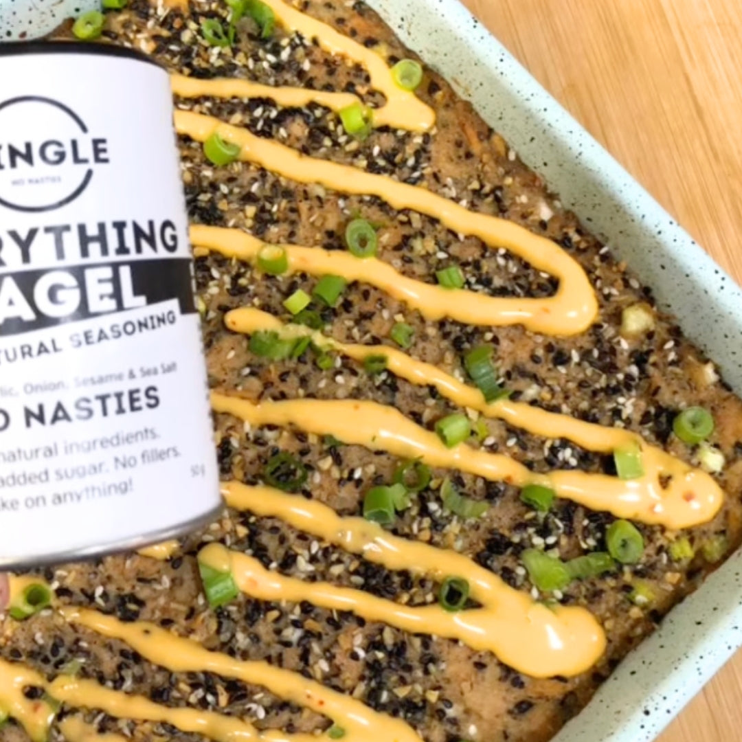 Everything Bagel Tuna Sushi Bake