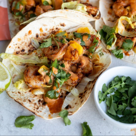 Prawn Mango Tacos
