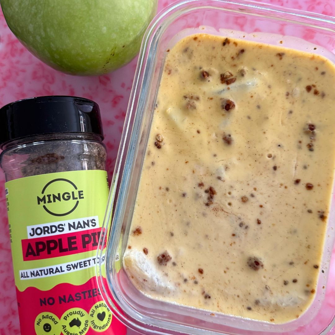 Mingle’s High Protein Apple Pie Sweet Topper Cheesecake