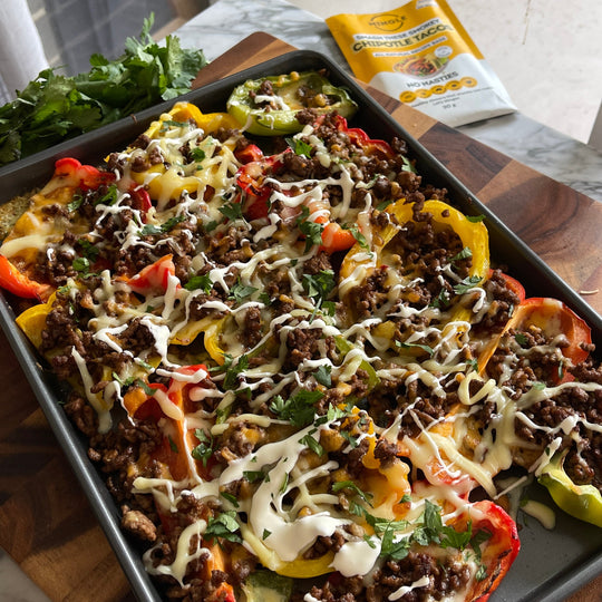 Capsicum Loaded Nacho Boats