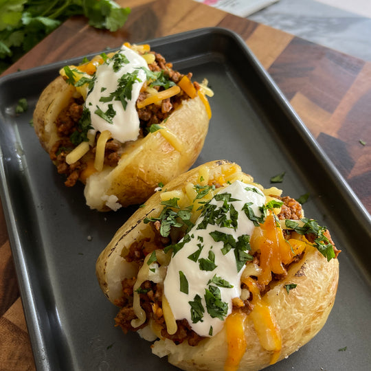 Taco Stuffed Baked Potatoes