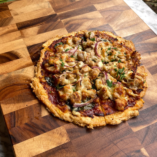 Rice Crust BBQ Chicken Pizza
