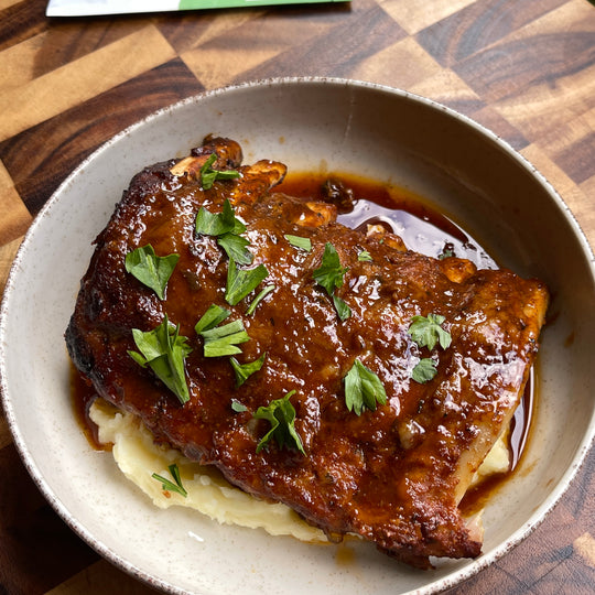 Slow Cooker Sticky Honey Garlic BBQ Pork Ribs