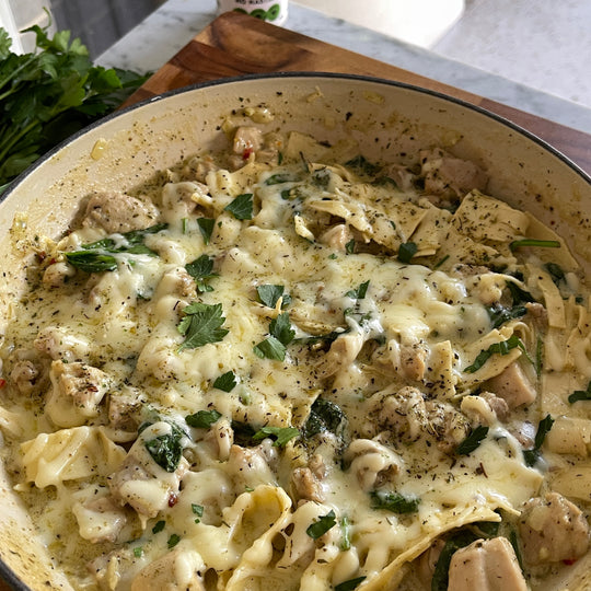 Italian Herbs Creamy Chicken Lasagne