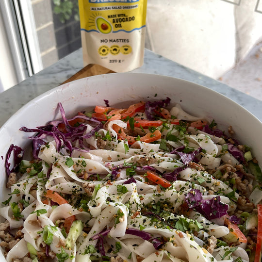 Crispy Pork Rice Noodle Salad