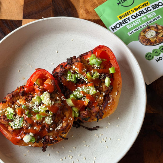 Honey & Garlic Stir Fry Stuffed Capsicum