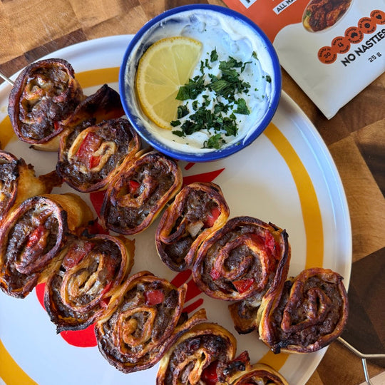 Moroccan Pinwheel Kebabs