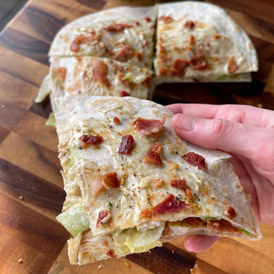 Caesar Style Chicken Quesadilla