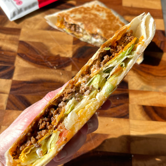 Cheesy Beef Crunch Wrap