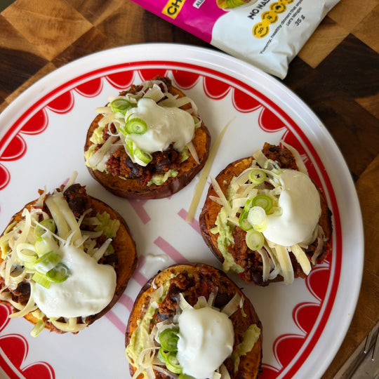 Chilli Con Carne Sweet Potato Tacos