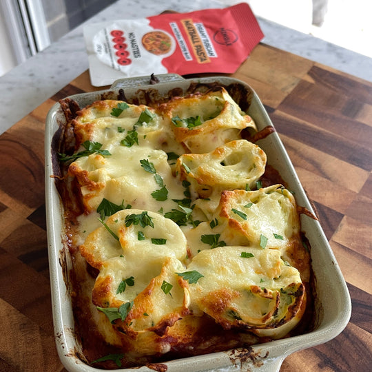 Speedy Ricotta and Spinach Rolled Lasagne