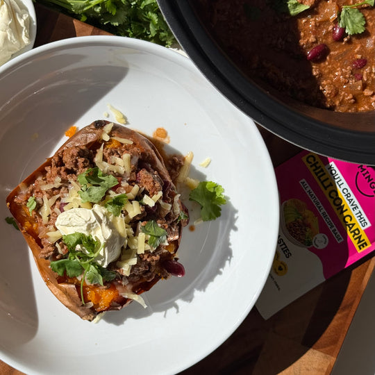 Chilli Con Carne Stuffed Sweet Potato