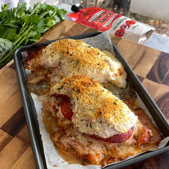 Cheesy Pizza Stuffed Chicken