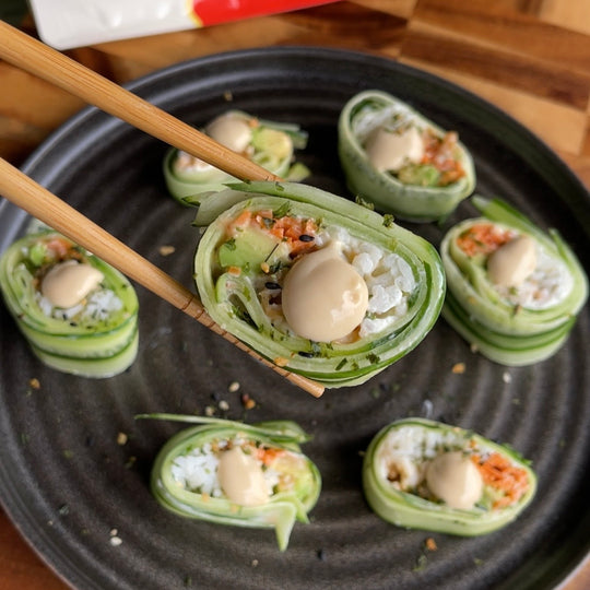 Chicken and Avo Cucumber Sushi Rolls