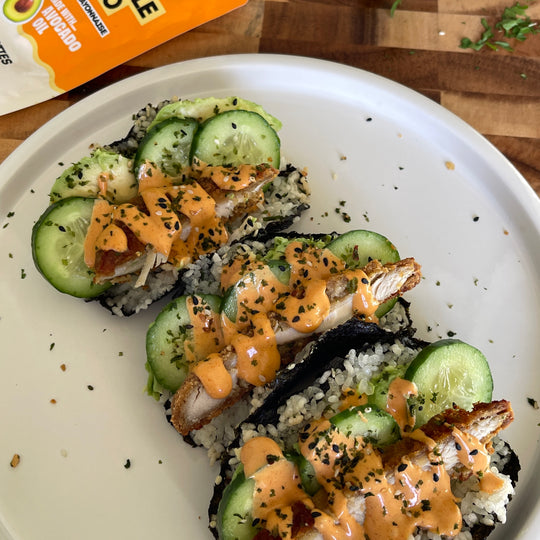 Crispy Chicken Sushi Tacos