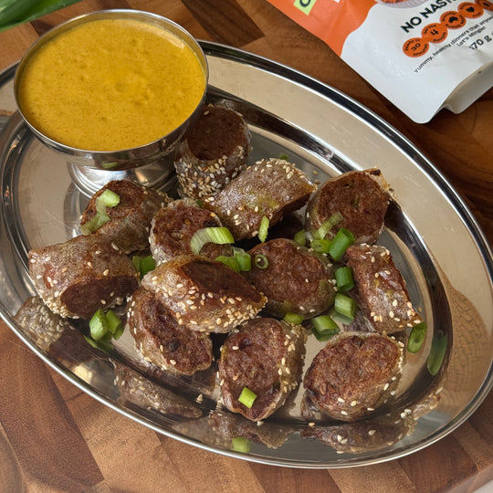 Curried Sausage Rice Paper Bites