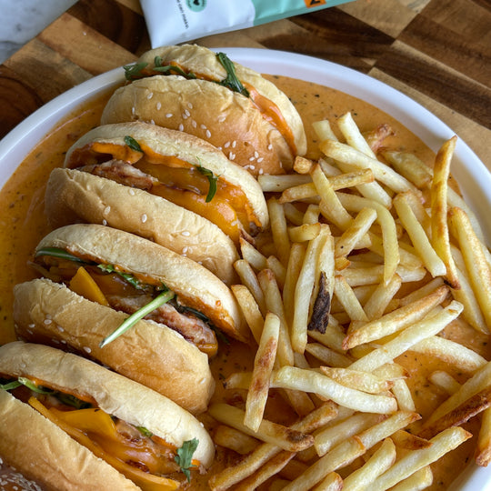 Marry Me Chicken Dipping Burgers
