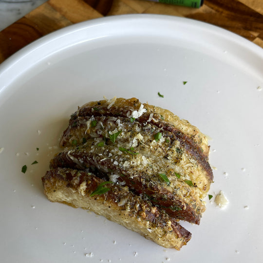 Savoury Cheesy Crumpet Garlic Bread