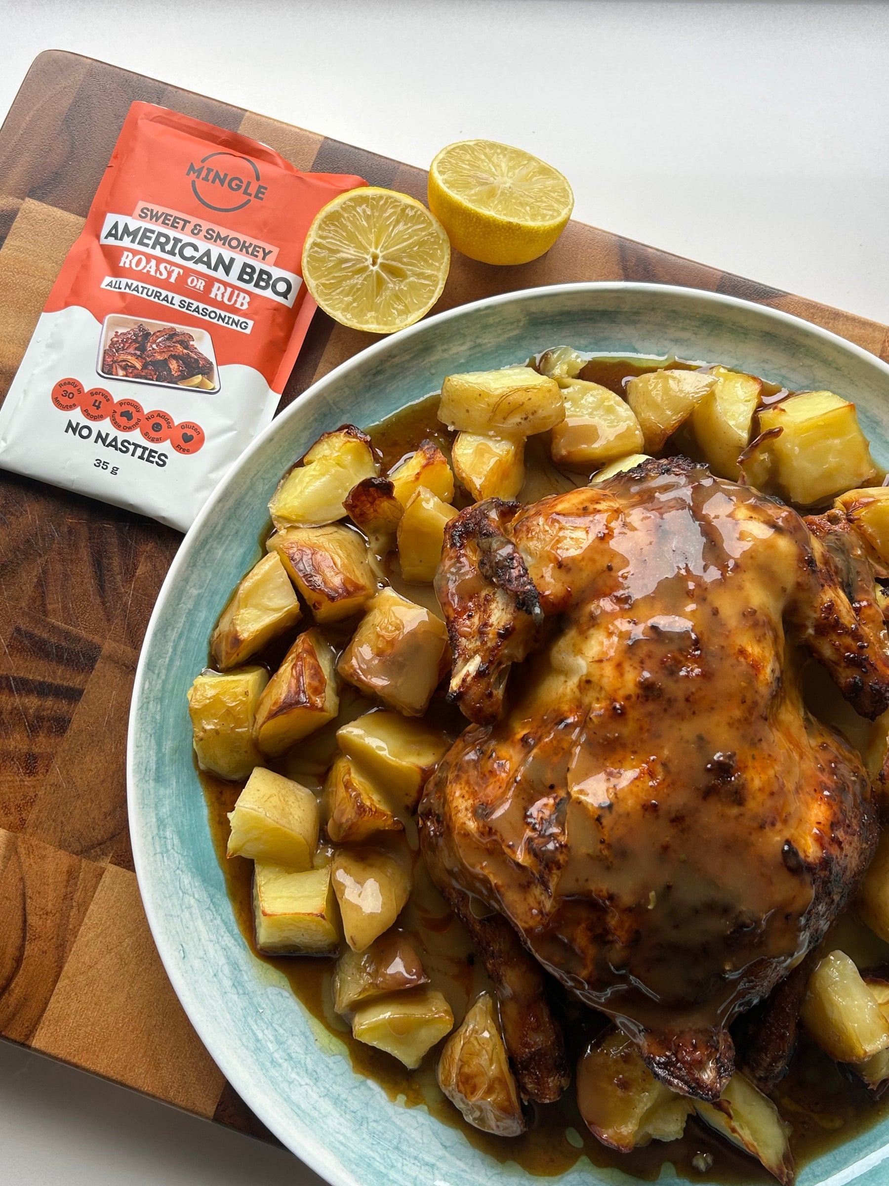 Air Fryer BBQ Roast Chook