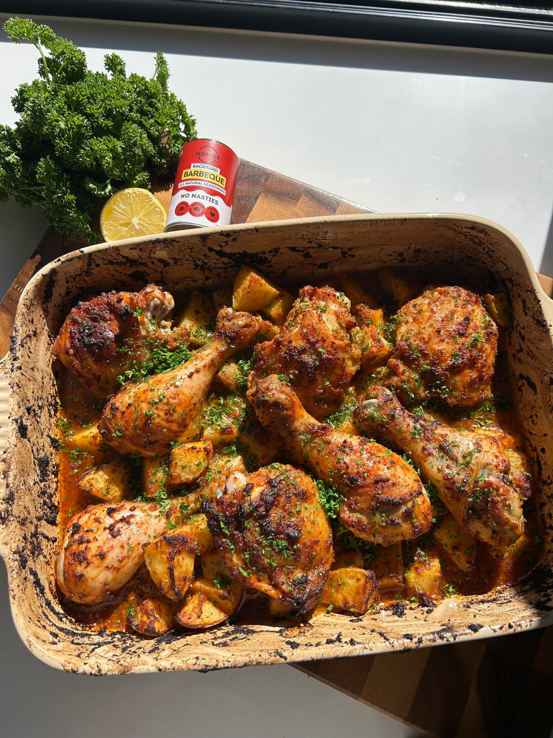 Backyard BBQ Chicken Bake