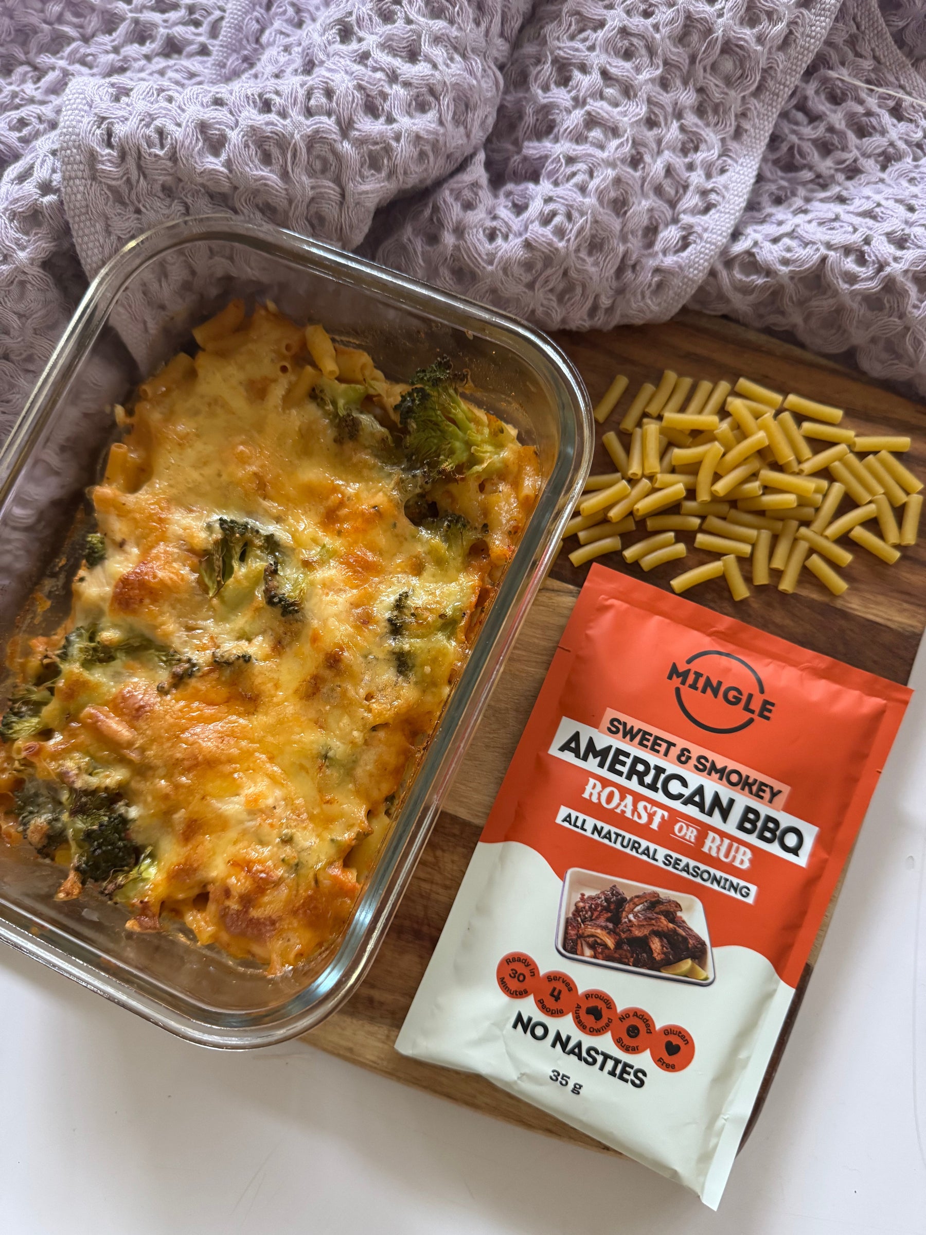 BBQ Chicken Mac & Cheese Bake