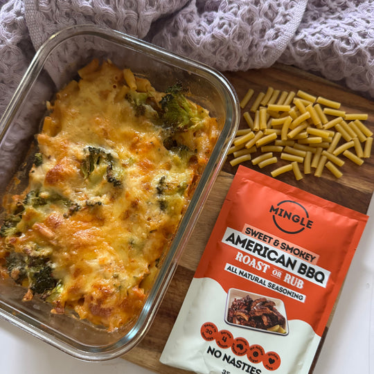 BBQ Chicken Mac & Cheese Bake