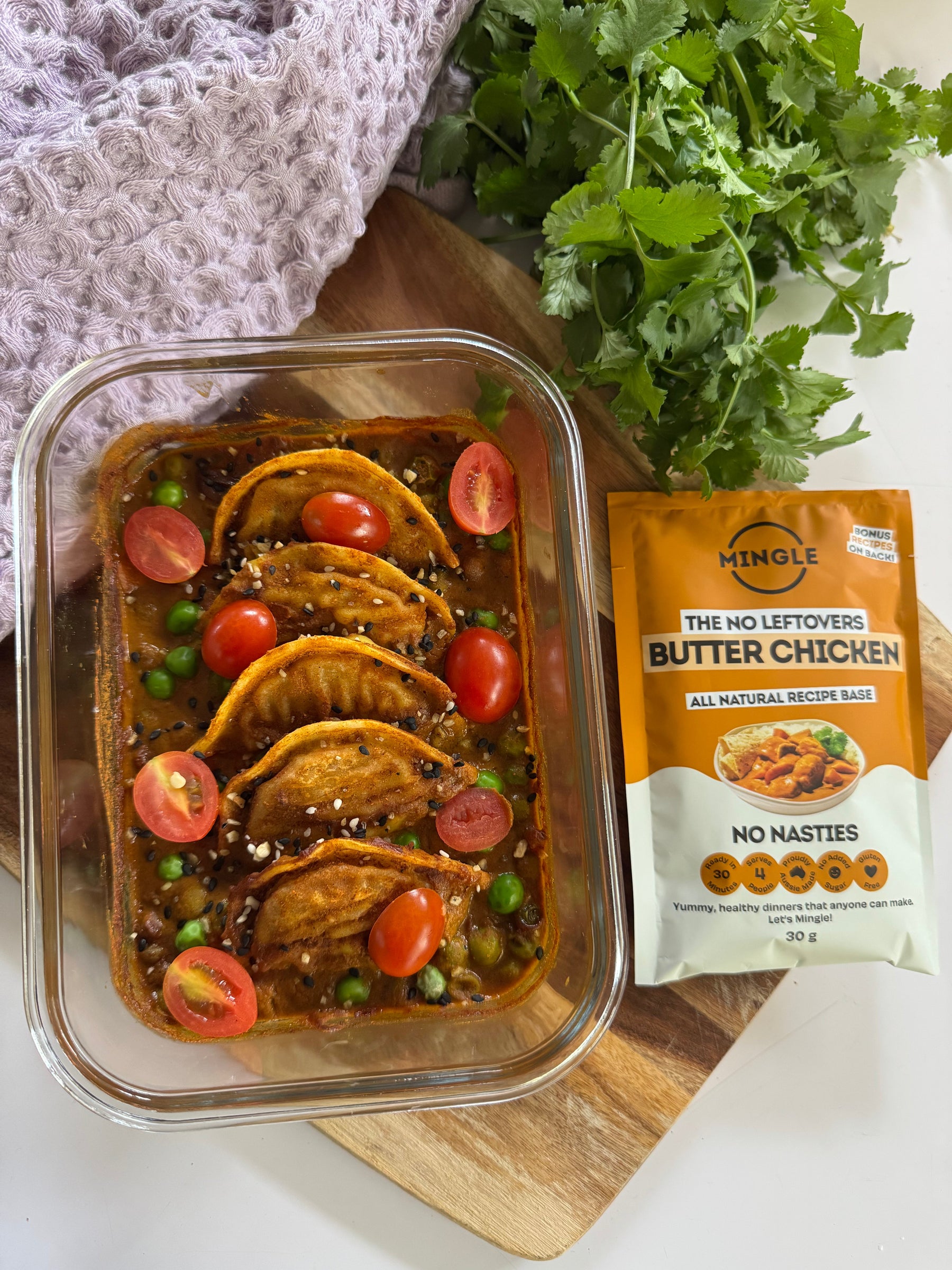 Butter Chicken Dumpling Bake