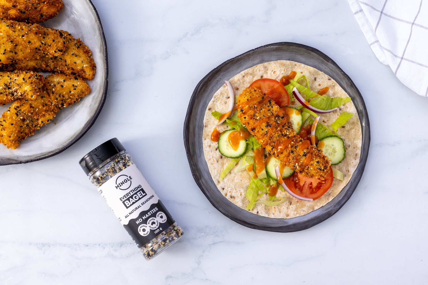 Crumbed Chicken Wraps