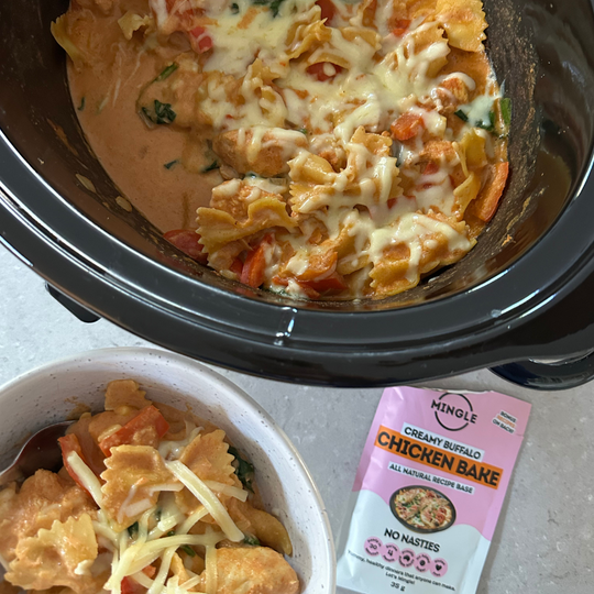 Slow Cooker Buffalo Chicken Pasta