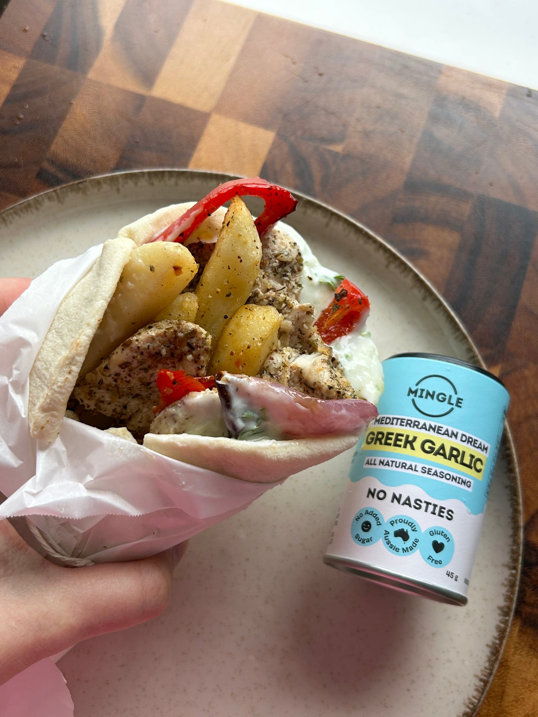 One-Tray Chicken Gyros