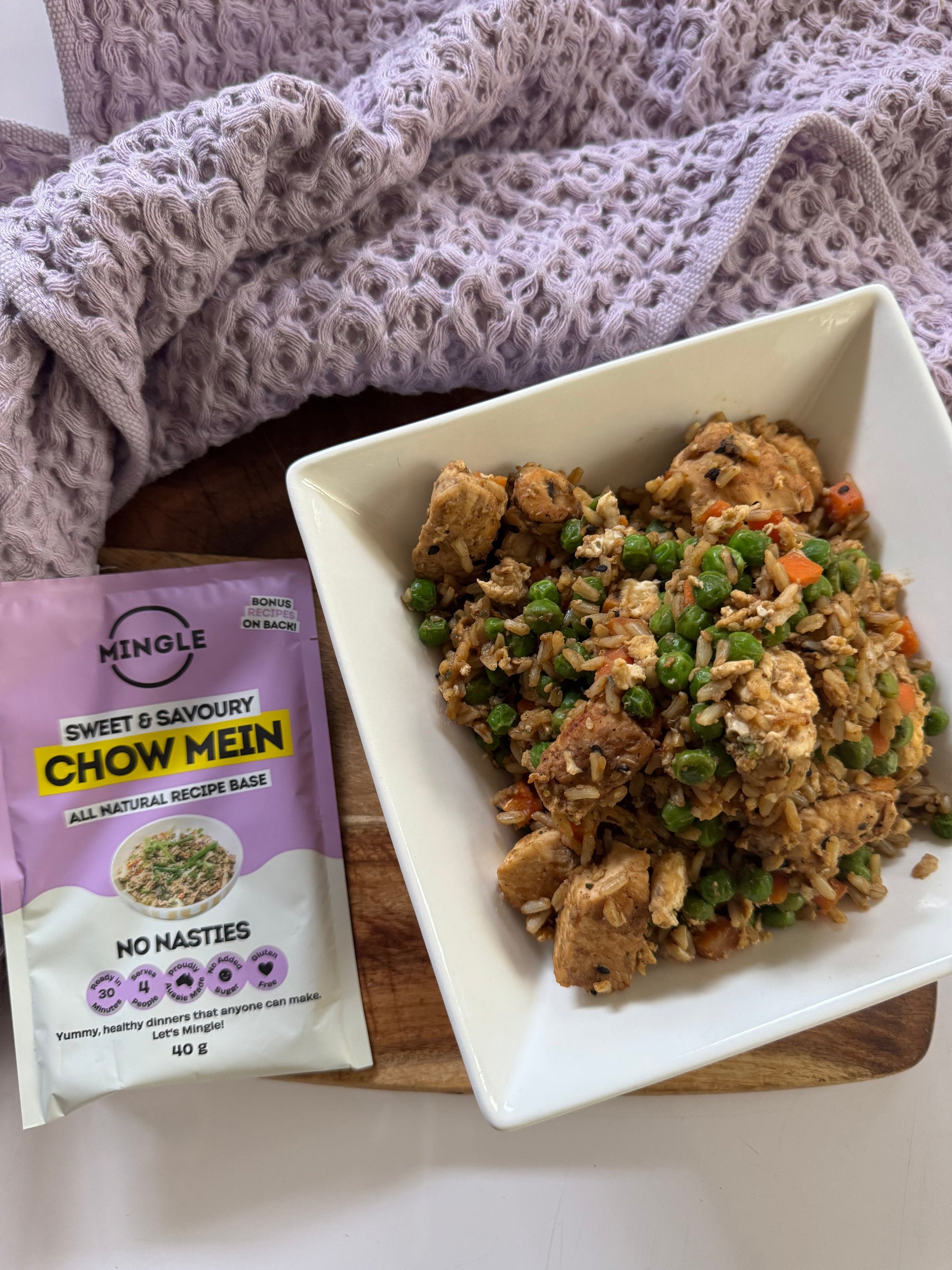 Chicken Chow Mein Fried Rice