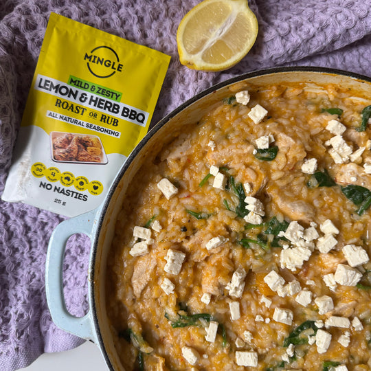 Baked Chicken Pumpkin & Feta Risotto