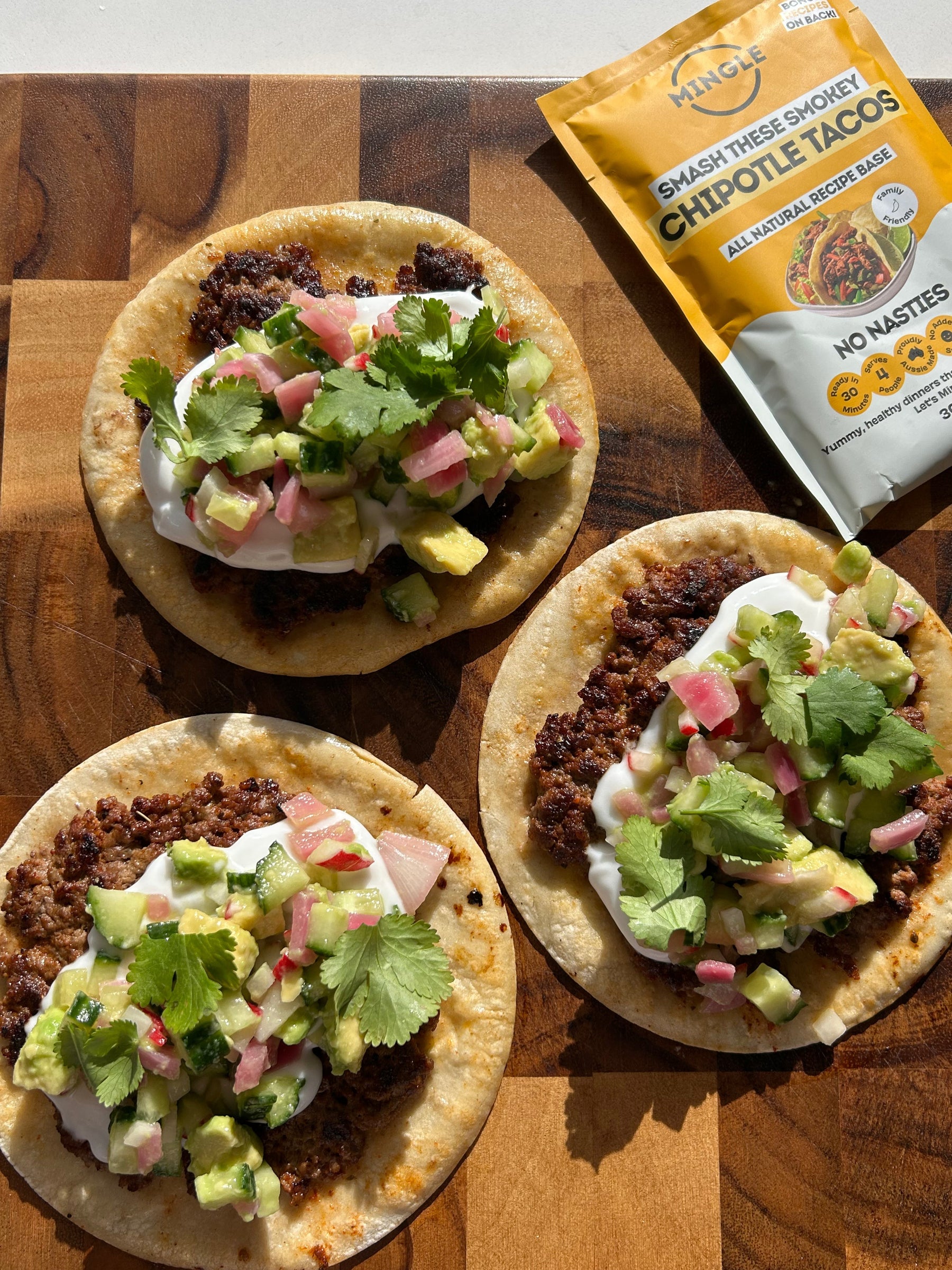 Smashed Chipotle Tacos