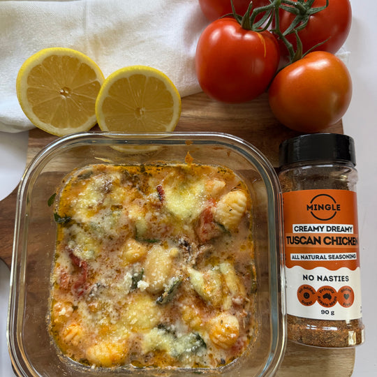 Tuscan Chicken & Gnocchi Bake