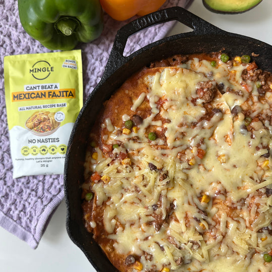 One Pot Fajita Lasagna Bake