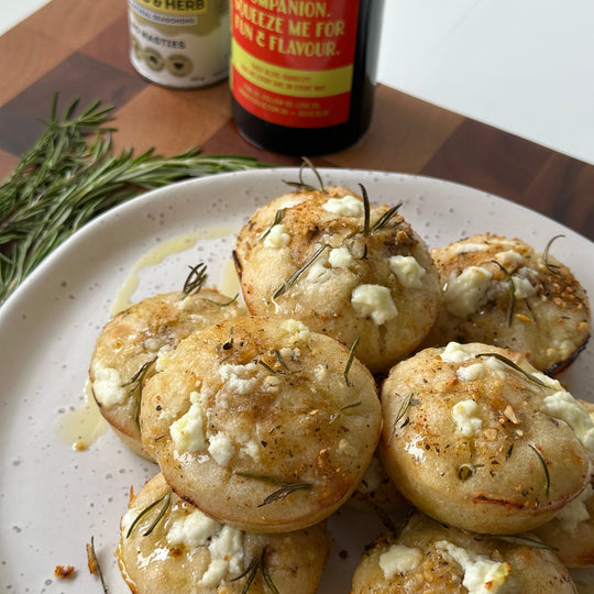 Garlic and Herb Focaccia Muffins