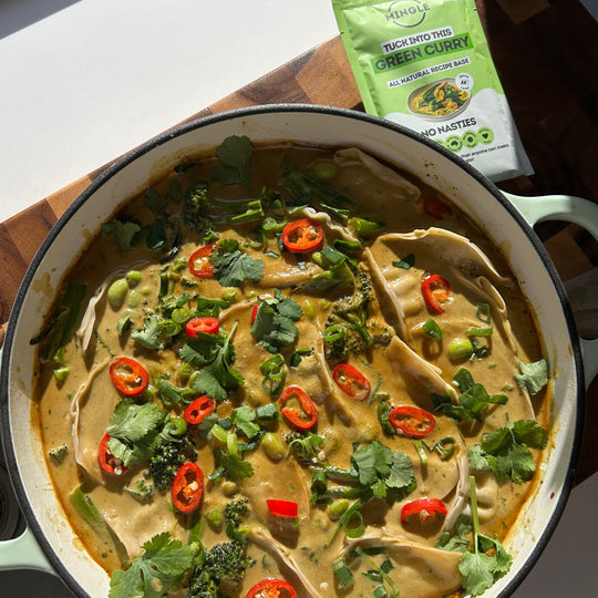Green Curry Dumpling Soup