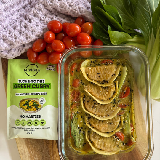 Green Curry Dumpling Bake