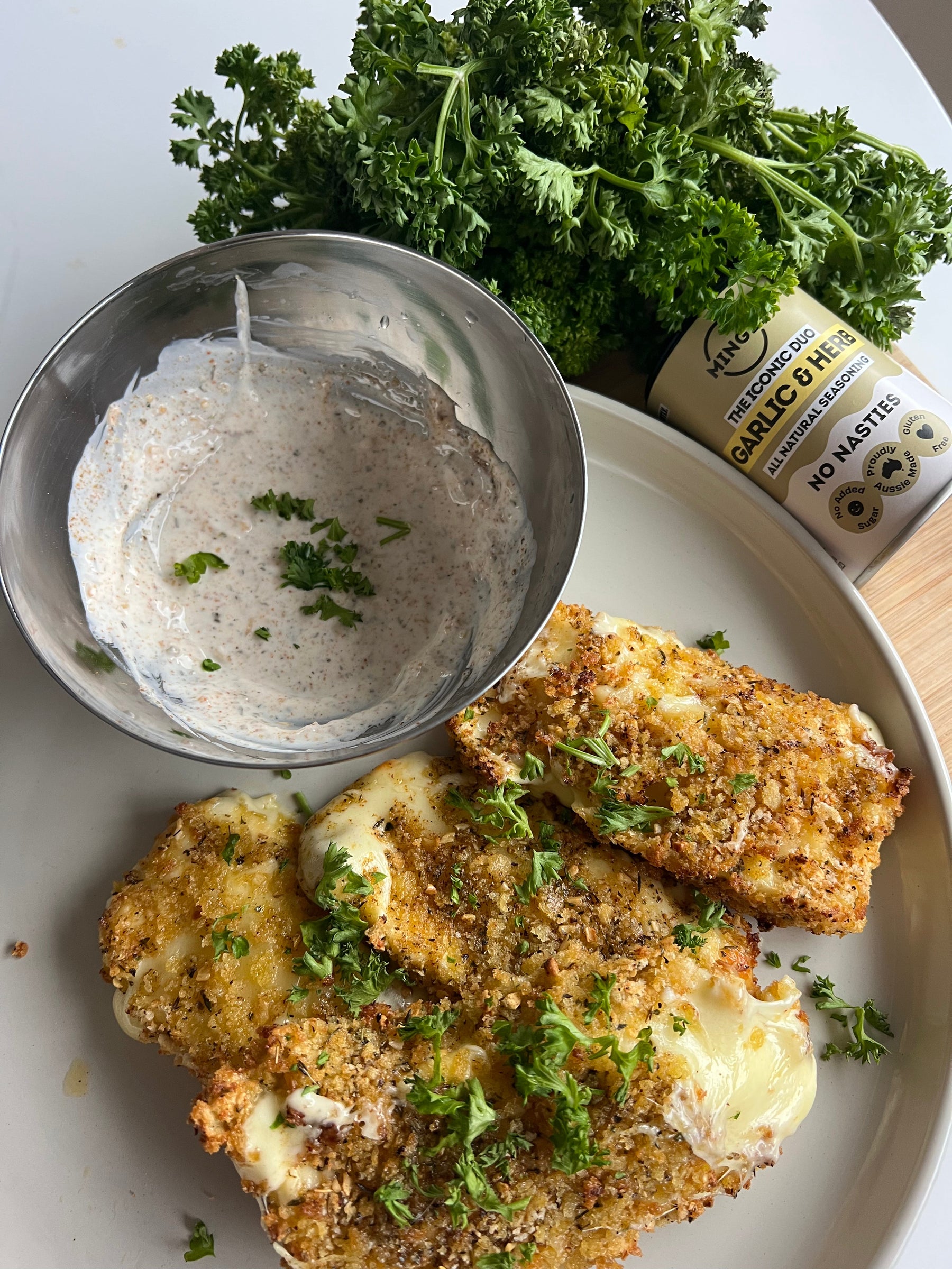 Garlic and Herb Mozzarella Dippers