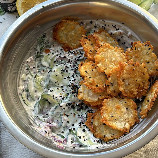 Potato Gem Smash Cucumber Salad