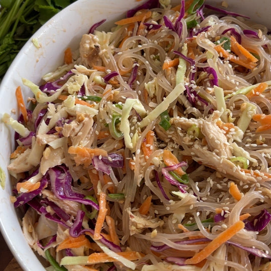 Japanese Dressing Chicken Noodle Salad