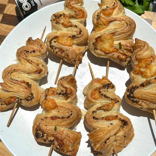 Christmas Everything Bagel Tree Pastries
