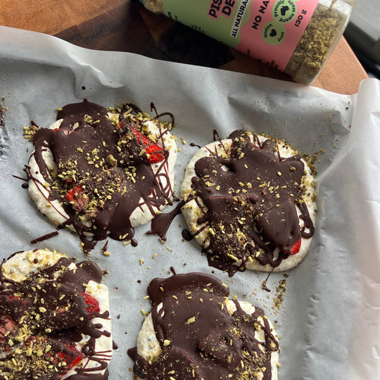 4 ingredient ‘Dubai Chocolate’ Yoghurt Bark