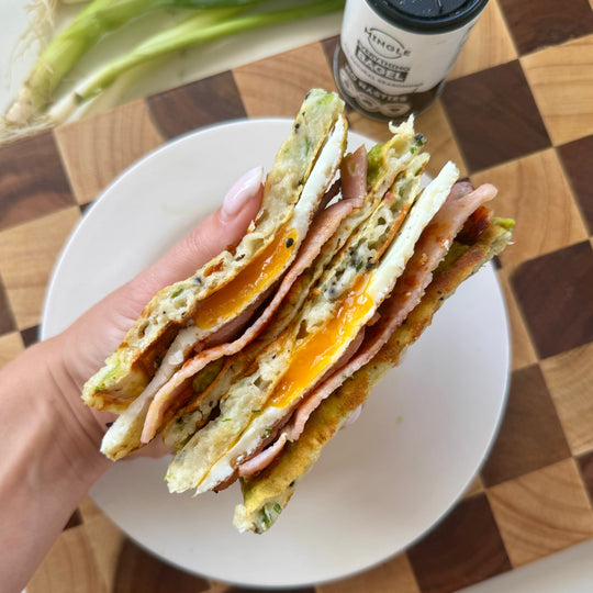Savoury Everything Bagel Waffles