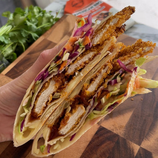 Crunchy BBQ Chicken & Slaw Wrap