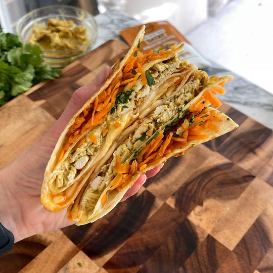 Spicy Satay Chicken Folded Wrap