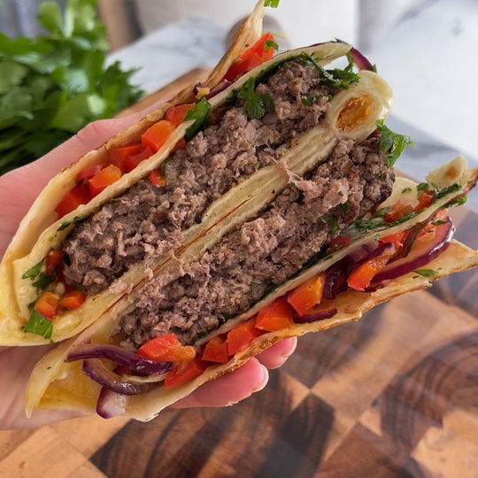 Beef and Chimichurri Folded Wrap